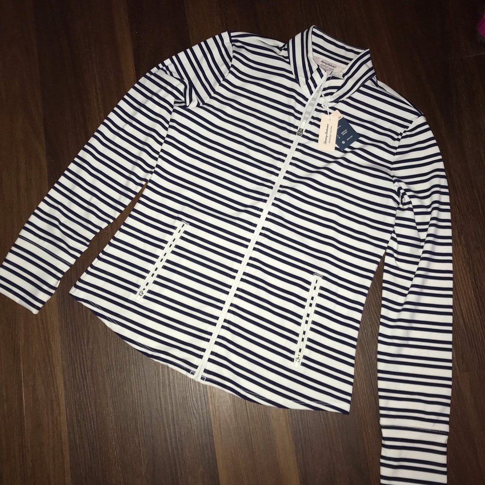 Tommy Bahama Everyday Full Zip Jacket With Thumbholes UPF 50 NWT - Picture 2 of 7